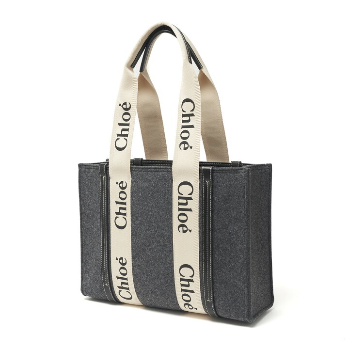 楽天市場】クロエ Chloe トートバッグ グレー レディース 