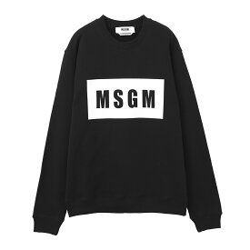 【アウトレット】エムエスジーエム MSGM スウェットシャツ ブラック メンズ 2000mm523 200001 99【返品送料無料】【ラッピング無料】