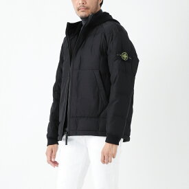 【アウトレット】ストーンアイランド STONE ISLAND 中綿入り ジップアップ ブルゾン ブラック メンズ 771543433 801543433 CUPRO COTTON STELLA WITH PRIMALOFT INSULATION TECHNOLOGY AND KNIT【返品送料無料】