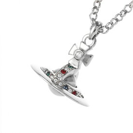 ヴィヴィアンウエストウッド Vivienne Westwood ネックレス シルバー レディース 63020098 02p019 cn p019 platinum NEW PETITE ORB PENDANT【返品送料無料】[2025AW]