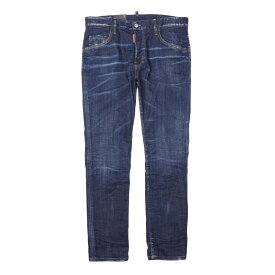 【4万円均一】【アウトレット】ディースクエアード DSQUARED2 ボタンフライジーンズ ブルー s74lb1231 s30342 470 24SEVEN SKATER JEAN【返品送料無料】[2023SS]