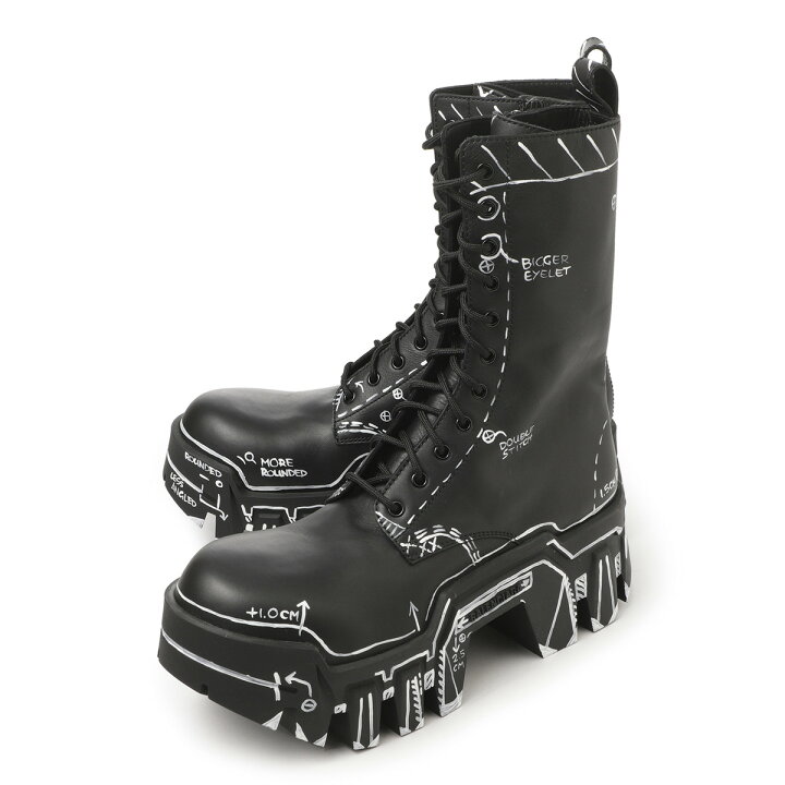 バレンシアガ balenciaga giantレースアップブーツ 39