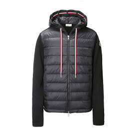 【4/25限定!当選確率1/2!MAX100%POINT BACK!※要エントリー】【アウトレット】モンクレール MONCLER ダウン切り替え ジップアップニット ブラック 9b00005 m1367 999【返品送料無料】[2023SS]