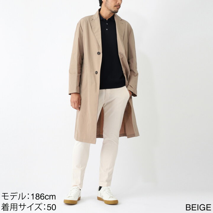 楽天市場】イーヴォ HEVO シングルコート ベルテッドコート メンズ 