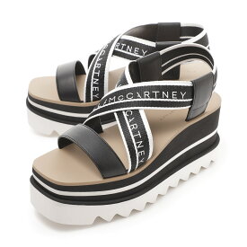 【アウトレット】【ラスト1点】ステラマッカートニー STELLA McCARTNEY サンダル ブラック レディース 810162 e00015 1065 SNEAKEL YSE STRIPY WEBBING【返品送料無料】
