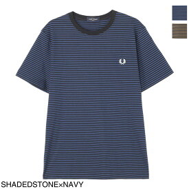 【アウトレット】フレッドペリー FRED PERRY クルーネック半袖Tシャツ m5616 r84 Fine Stripe T-Shirt【あす楽対応_関東】【返品送料無料】[2023SS]