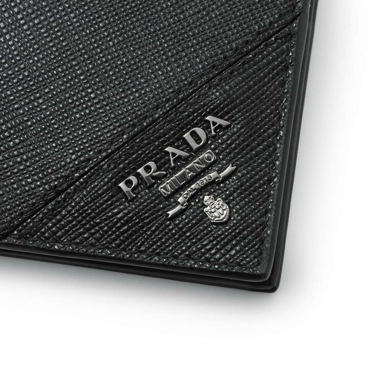 楽天市場】プラダ PRADA マネークリップ 小銭入れ付き ブラック メンズ 