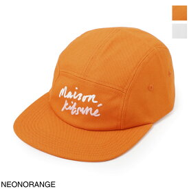 【アウトレット】メゾンキツネ MAISON KITSUNE ベースボールキャップ メンズ レディース ku06102ww0007 neonorange MINI HANDWRITING 5P CAP【返品送料無料】【ラッピング無料】[2023SS]