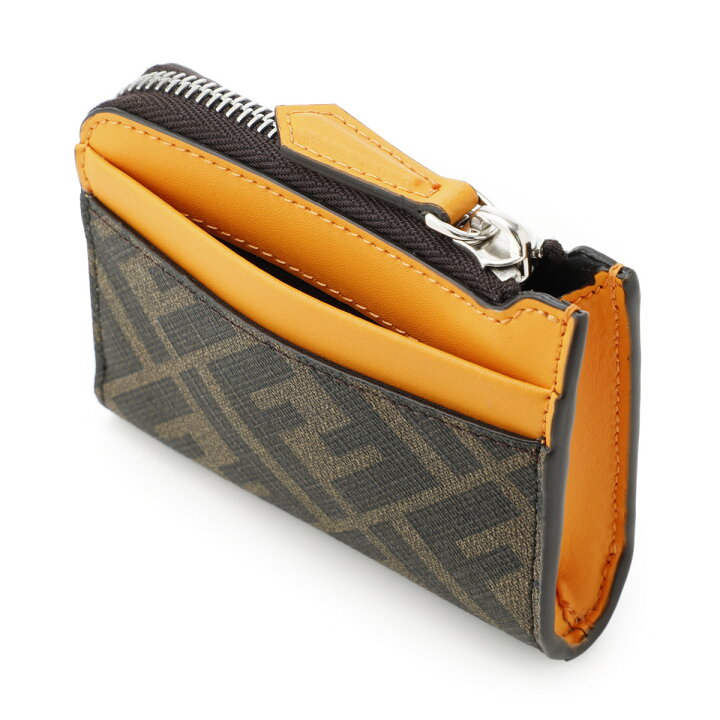 楽天市場】フェンディ FENDI カードケース ブラウン メンズ 7m0330  