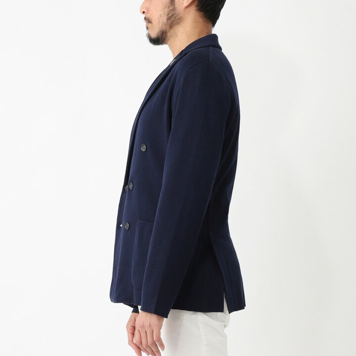 楽天市場】ラルディーニ LARDINI ダブルブレスト ニットジャケット 