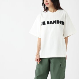 【5/25限定!当選確率1/2!MAX100%POINT BACK!※要エントリー】ジルサンダー JIL SANDER クルーネックTシャツ ホワイト レディース j02gc0001 j45047 102【返品送料無料】【ラッピング無料】[2023SS]