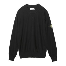 【アウトレット】ストーンアイランド STONE ISLAND クルーネックニット ブラック 7815504b0 v0029 504B0【返品送料無料】