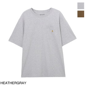 カーハート Carhartt クルーネックTシャツ k87 hgy heathergray HEAVYWEIGHT SHORT SLEEVE POCKET【返品送料無料】[2023AW]