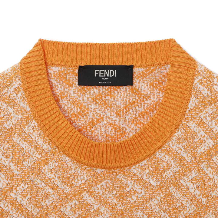 楽天市場】フェンディ FENDI クルーネック半袖ニット fzx051 an3q  