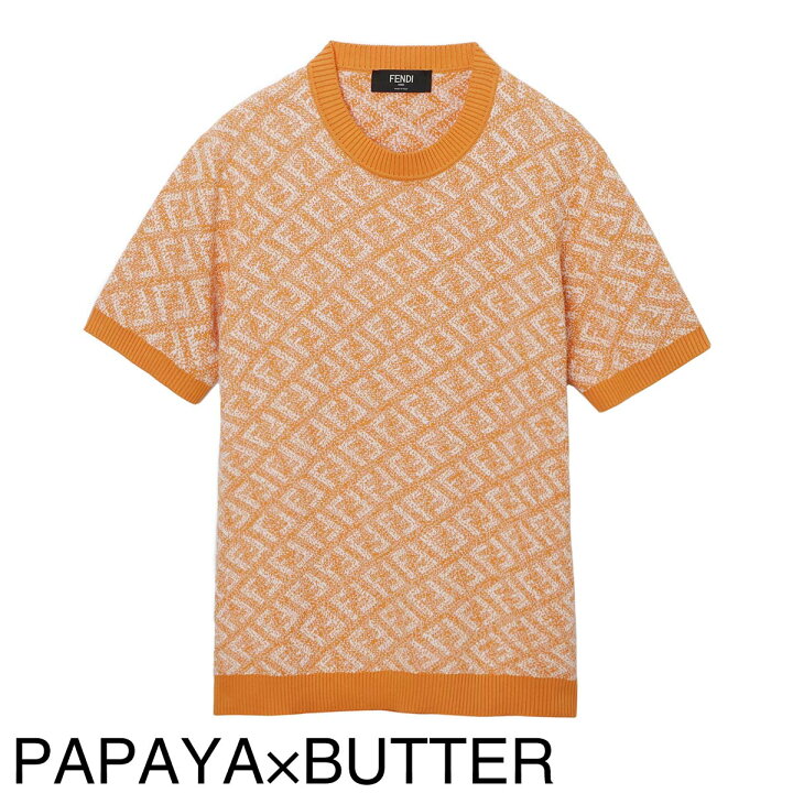 楽天市場】フェンディ FENDI クルーネック半袖ニット fzx051 an3q  