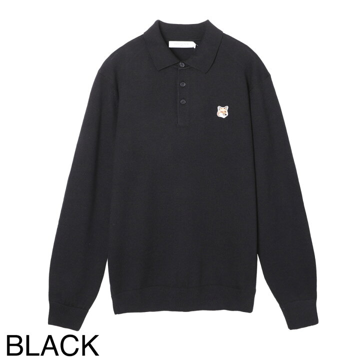 楽天市場】メゾンキツネ MAISON KITSUNE ニットポロシャツ 長袖 
