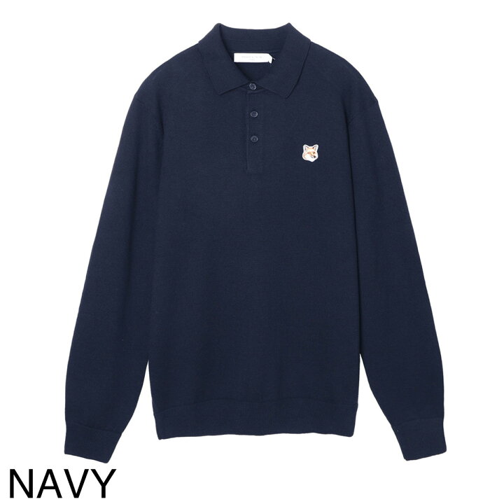 楽天市場】メゾンキツネ MAISON KITSUNE ニットポロシャツ 長袖 