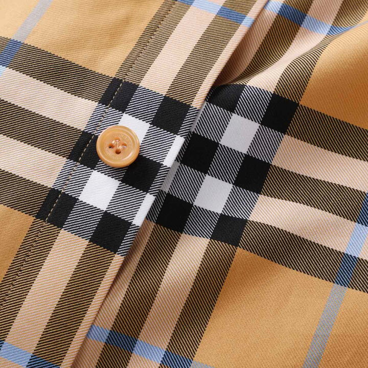 楽天市場】バーバリー BURBERRY 長袖レギュラーカラーシャツ 総柄  
