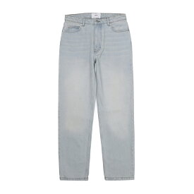 アミ AMI ALEXANDRE MATTIUSSI ジップフライジーンズ ブルー ftr020 de0002 448 bleachedblue JEAN STRAIGHT FIT【返品送料無料】