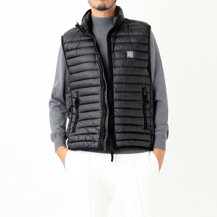 楽天市場】ストーンアイランド STONE ISLAND ダウンベスト ブラック 