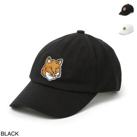 メゾンキツネ MAISON KITSUNE ベースボールキャップ メンズ lm06103ww0087 p199 black LARGE FOX HEAD EMBROIDERY 6P CAP【返品送料無料】【ラッピング無料】[2023AW]