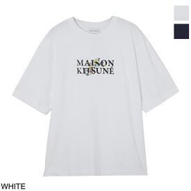 【1万5千円均一】メゾンキツネ MAISON KITSUNE クルーネックTシャツ メンズ lm00115kj0119 p100 white【返品送料無料】【ラッピング無料】[2023AW]