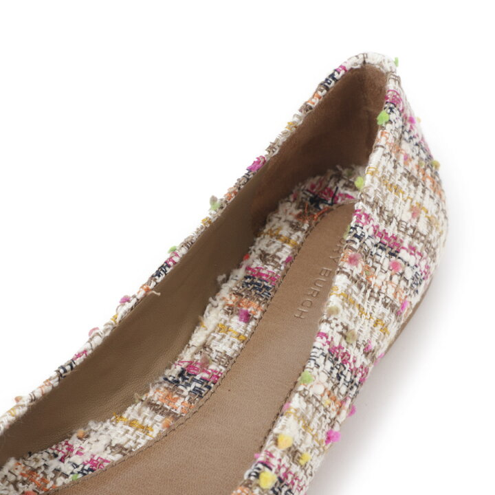 未使用トリーバーチToryBurchフラットパンプス花柄バレエシューズ 