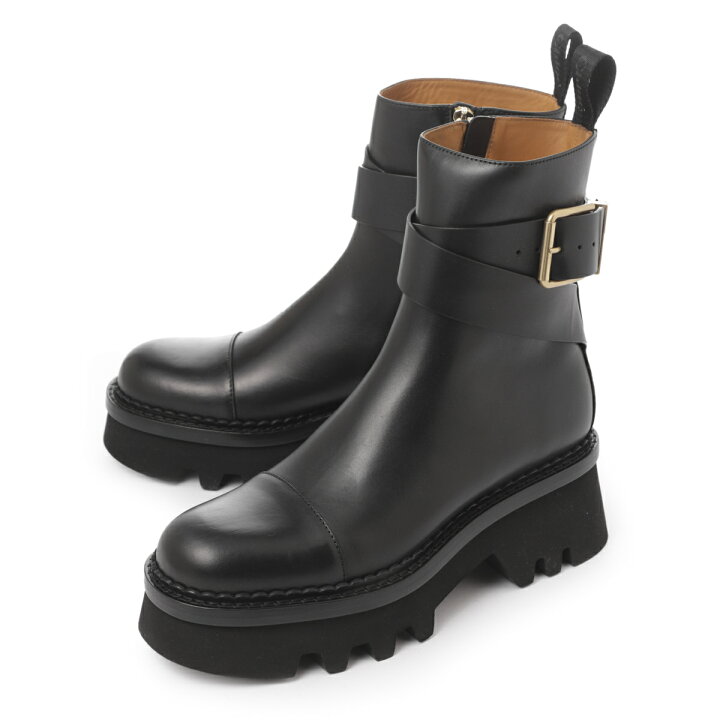 楽天市場】【アウトレット】クロエ Chloe アンクルブーツ ブラック  