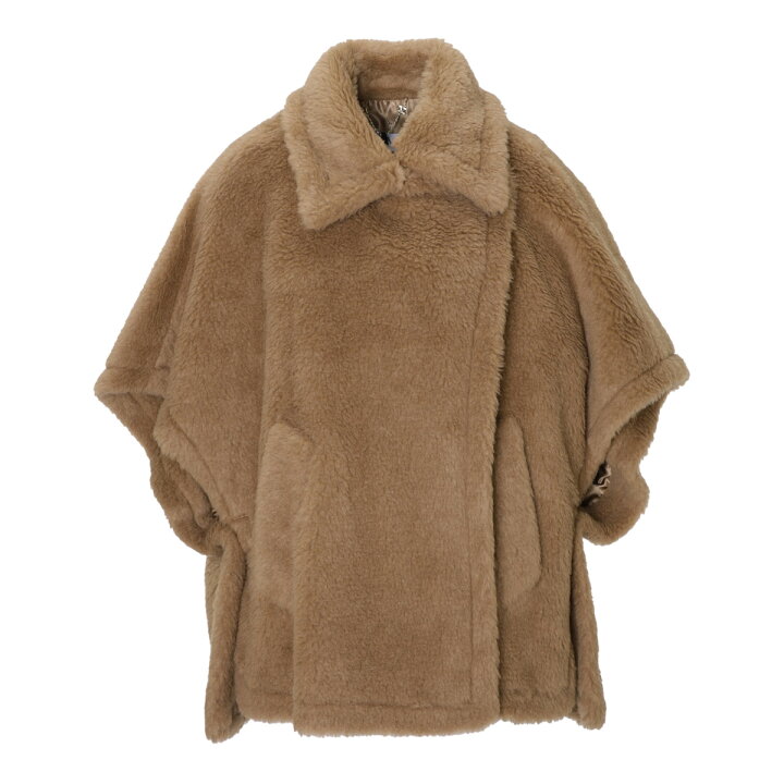 楽天市場】マックスマーラ Max Mara ケープ ポンチョ ブラウン