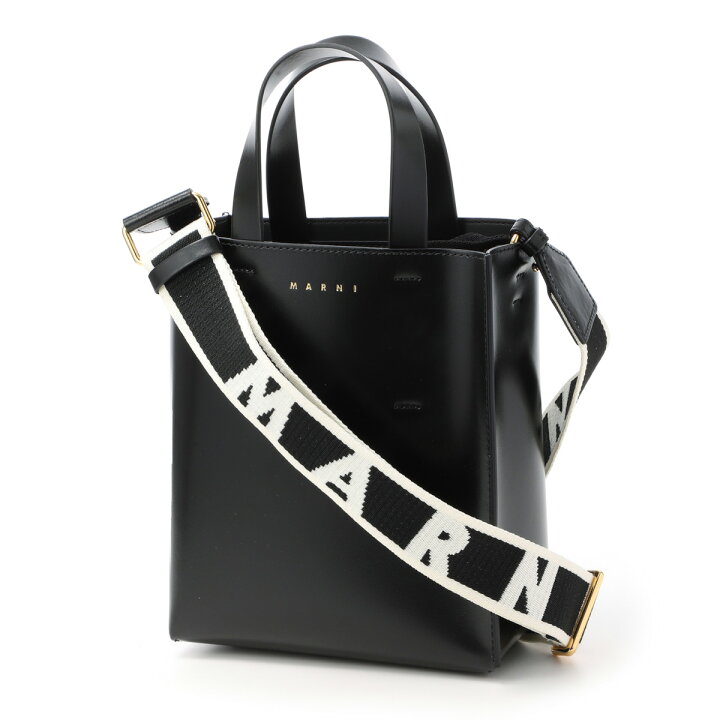 楽天市場】マルニ MARNI トートバッグ 3WAY ブラック レディース  
