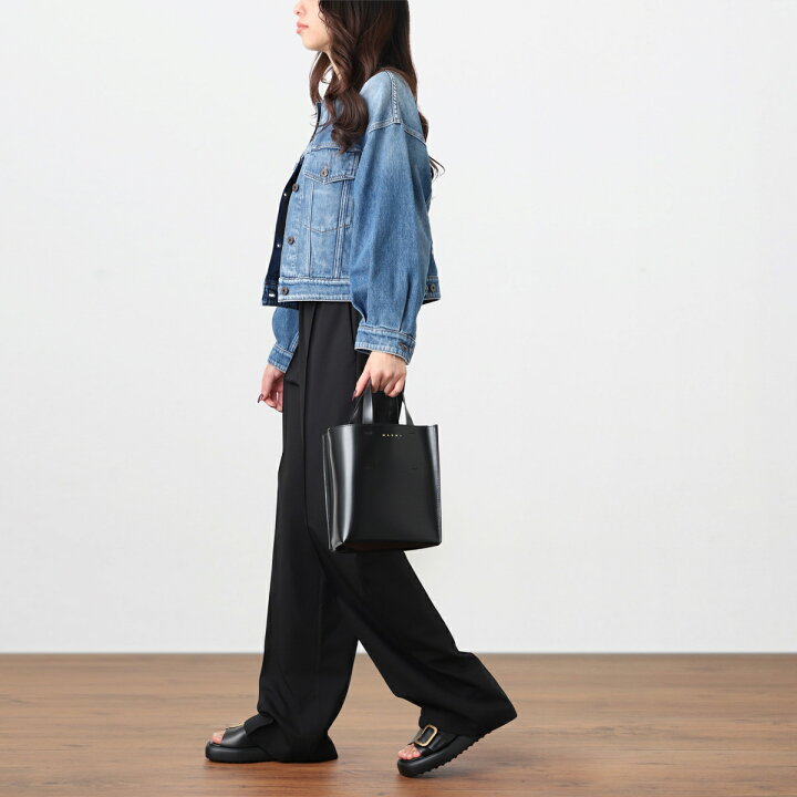 楽天市場】マルニ MARNI トートバッグ 3WAY ブラック レディース 