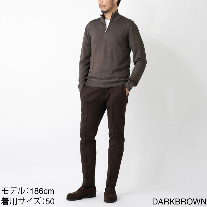 楽天市場】グランサッソ Gran Sasso ハーフジップニット メンズ 大きい 