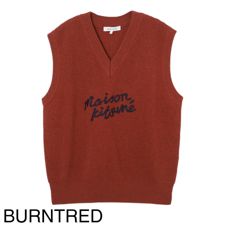 楽天市場】【アウトレット】メゾンキツネ MAISON KITSUNE ニットベスト 