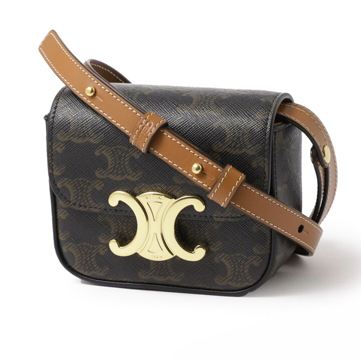 楽天市場】セリーヌ CELINE ショルダーバッグ ミニバッグ ブラウン  