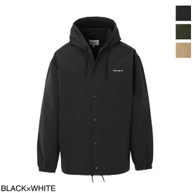 カーハート ワークインプログレス Carhartt WIP フーデッドブルゾン i032247 0d2xx black white HOODED COACH JACKET【返品送料無料】[2023AW]