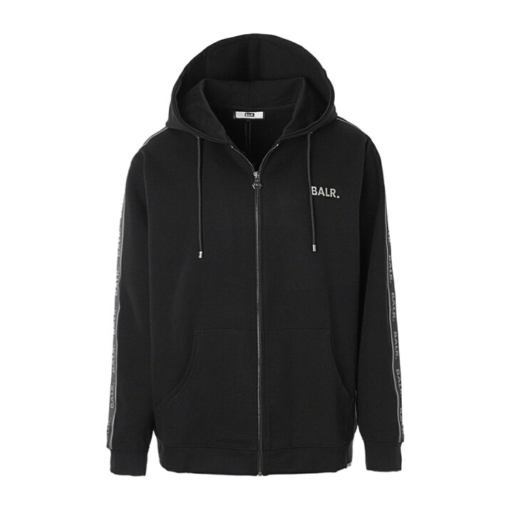 楽天市場】ボーラー BALR. ジップアップ フーデッドパーカ ブラック q  