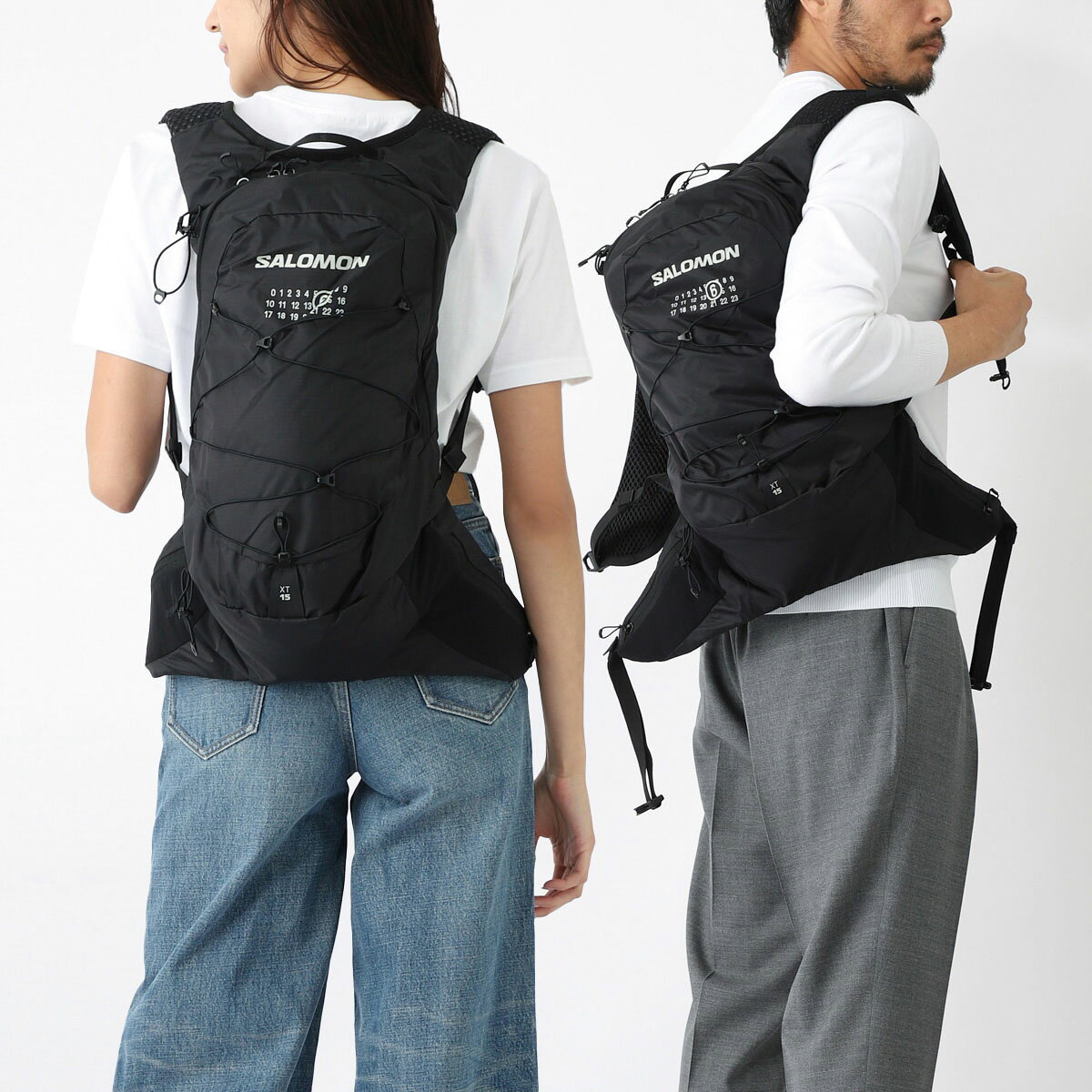 【1/25限定!当選確率1/2!MAX300%POINT BACK!※要エントリー】エムエム 6 メゾンマルジェラ MM6 Maison Margiela バックパック リュックサック ブラック メンズ レディース sb6wa0003 p5782 h9966 XT 15 MM6×SALOMON サロモン コラボ リュック【返品送料無料】