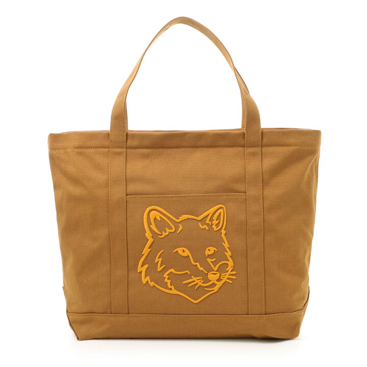 楽天市場】メゾンキツネ MAISON KITSUNE トートバッグ ブラウン メンズ 