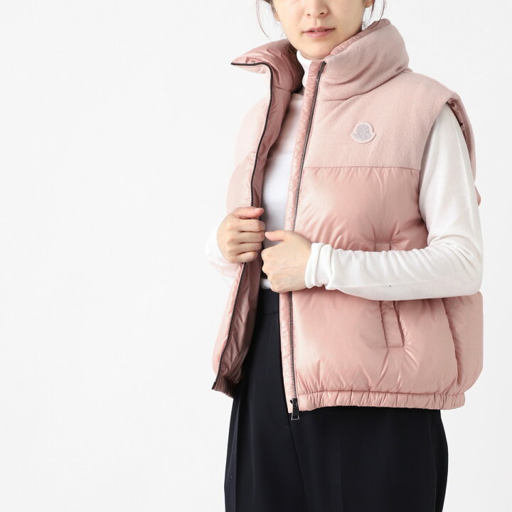 楽天市場】モンクレール MONCLER ダウンベスト ピンク レディース 