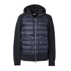【アウトレット】モンクレール MONCLER ダウン切り替え ジップアップ カーディガン ブルー メンズ 9b00020 m1241 742【返品送料無料】