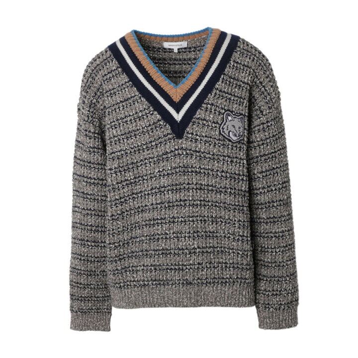 楽天市場】【アウトレット】メゾンキツネ MAISON KITSUNE Vネック 