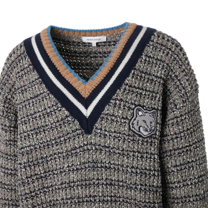 楽天市場】【アウトレット】メゾンキツネ MAISON KITSUNE Vネック 