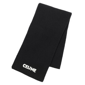 セリーヌ CELINE マフラー ブラック メンズ 2ac35 423p 38no【返品送料無料】【ラッピング無料】[2023AW]