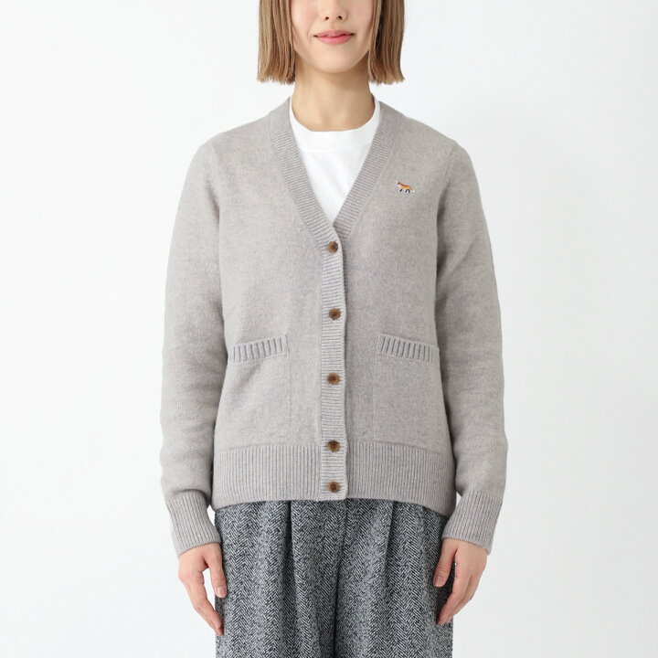 楽天市場】メゾンキツネ MAISON KITSUNE Vネック カーディガン 