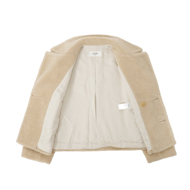 楽天市場】セリーヌ CELINE ボアジャケット ベージュ レディース 2m825 