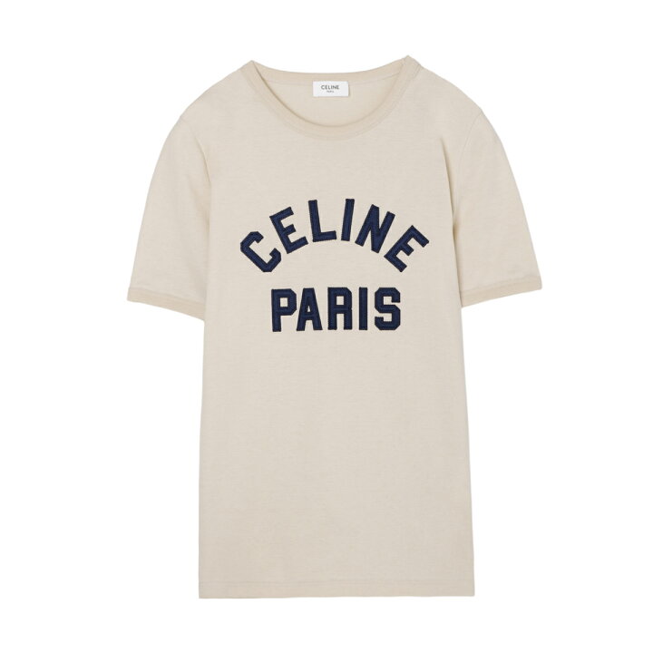 楽天市場】セリーヌ CELINE クルーネックTシャツ ベージュ レディース  