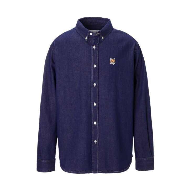 楽天市場】メゾンキツネ MAISON KITSUNE デニムシャツ ブルー メンズ 