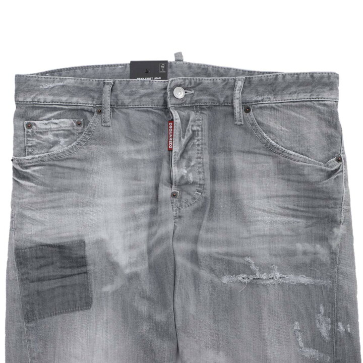 楽天市場】ディースクエアード DSQUARED2 ボタンフライジーンズ グレー 