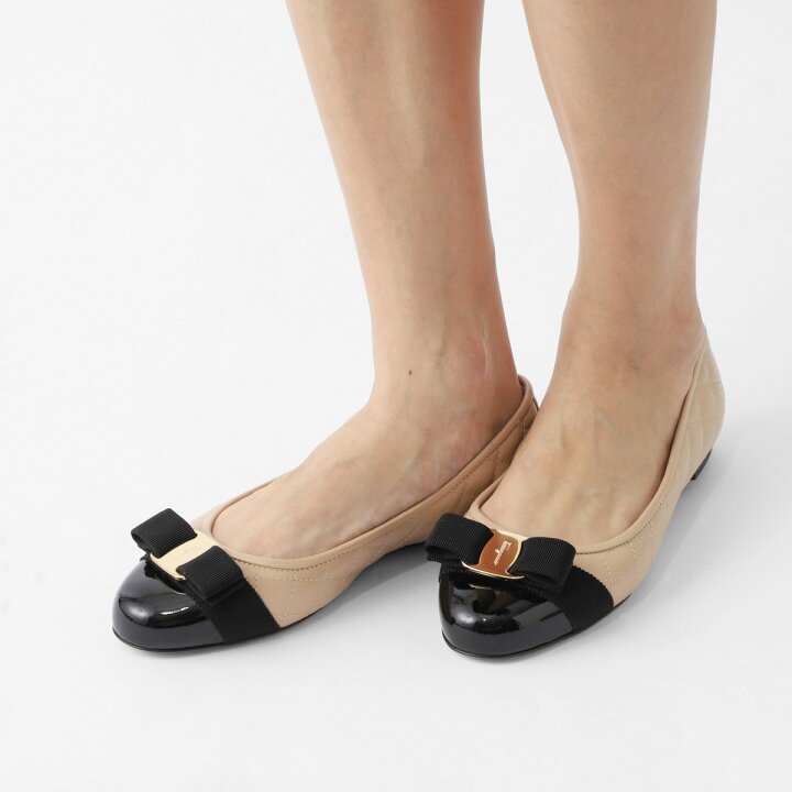 楽天市場】フェラガモ FERRAGAMO パンプス バレリーナシューズ 