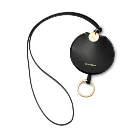 【アウトレット】ジルサンダー JIL SANDER ストラップ付き キーリング バッグチャームレザー ブラック レディース j07ua0004 p4841 001 ROUND KEY CASE【返品送料無料】